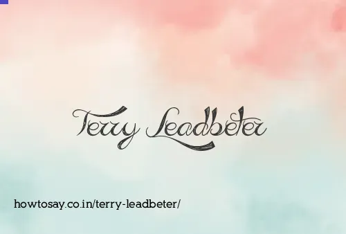 Terry Leadbeter