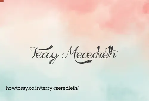 Terry Meredieth