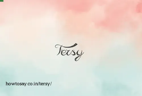 Tersy
