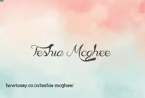 Teshia Mcghee