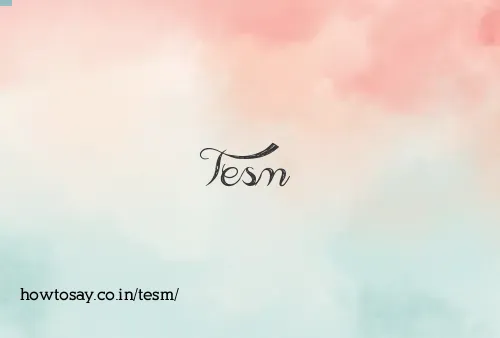 Tesm