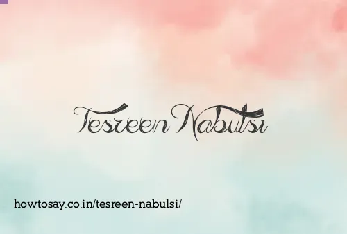 Tesreen Nabulsi