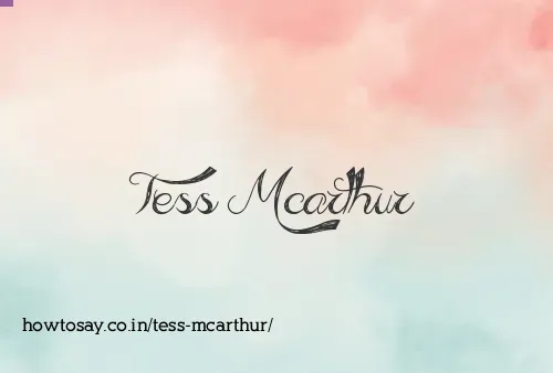 Tess Mcarthur
