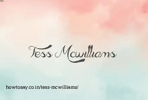 Tess Mcwilliams
