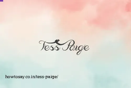 Tess Paige