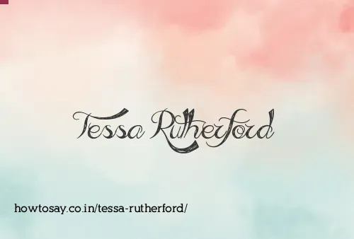 Tessa Rutherford