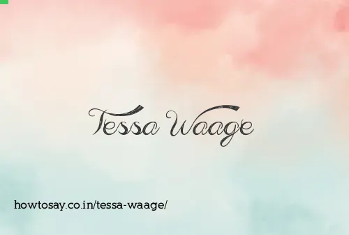 Tessa Waage