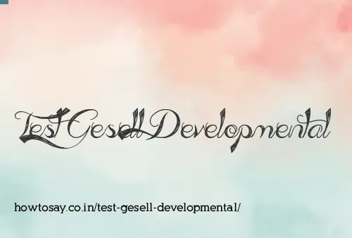 Test Gesell Developmental