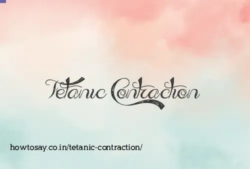 Tetanic Contraction
