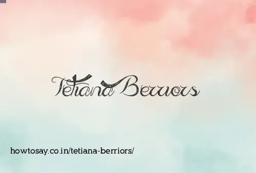 Tetiana Berriors