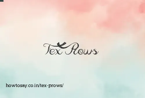 Tex Prows