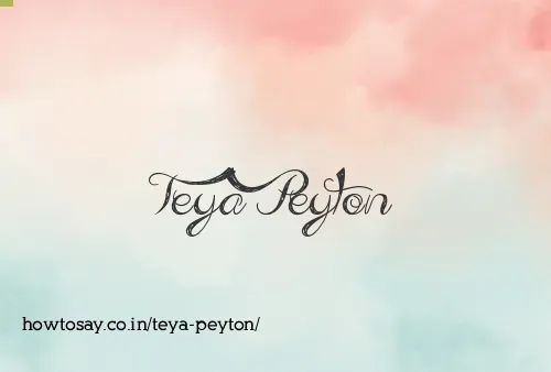 Teya Peyton