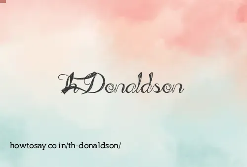 Th Donaldson