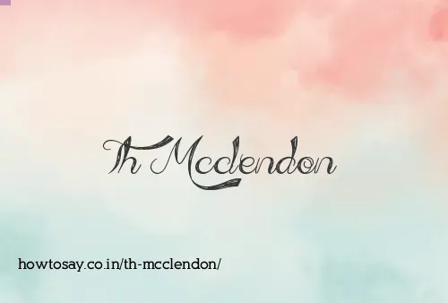 Th Mcclendon