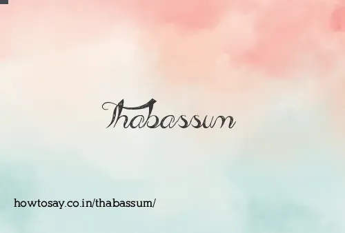 Thabassum