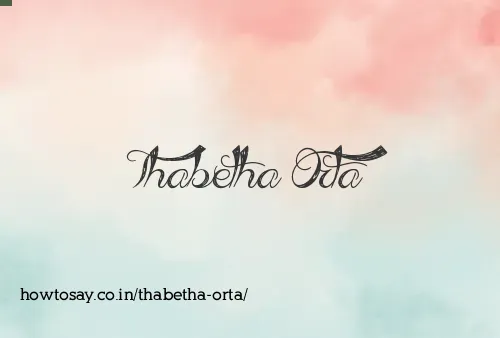 Thabetha Orta