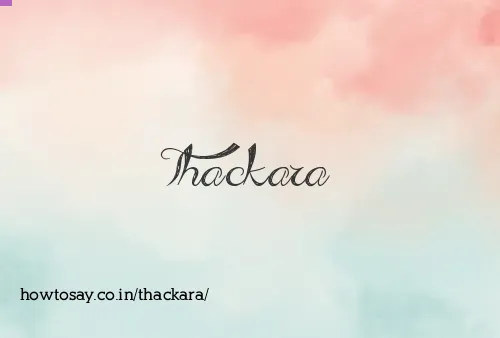 Thackara