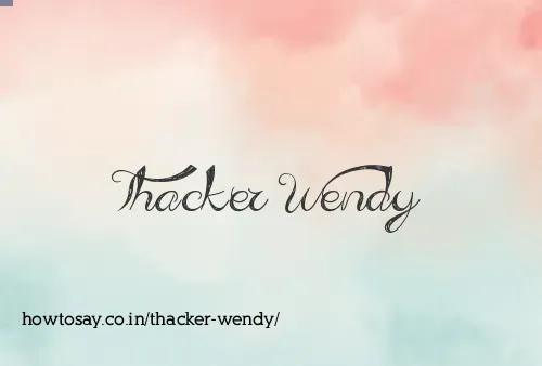 Thacker Wendy