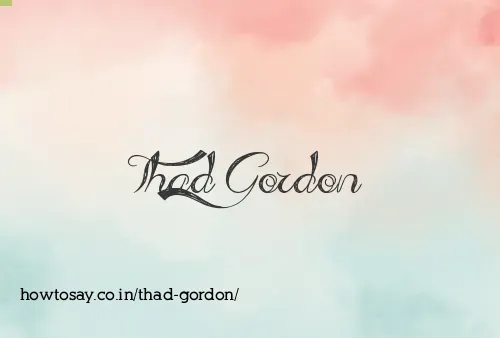 Thad Gordon