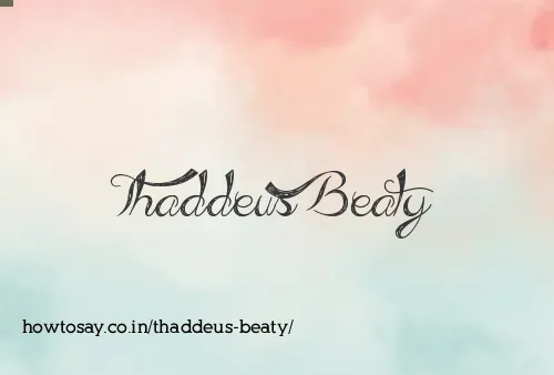 Thaddeus Beaty