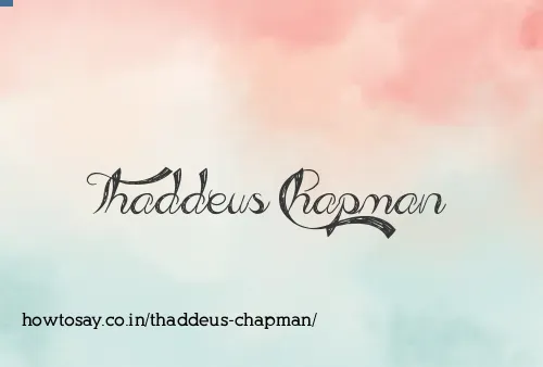 Thaddeus Chapman