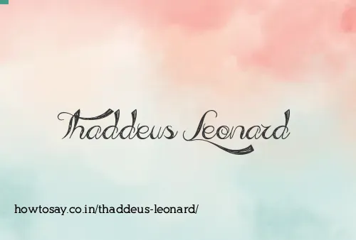 Thaddeus Leonard