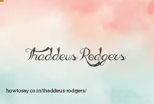 Thaddeus Rodgers