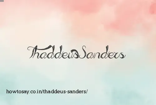 Thaddeus Sanders