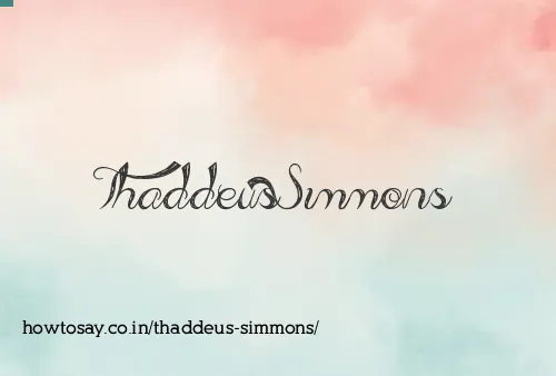 Thaddeus Simmons
