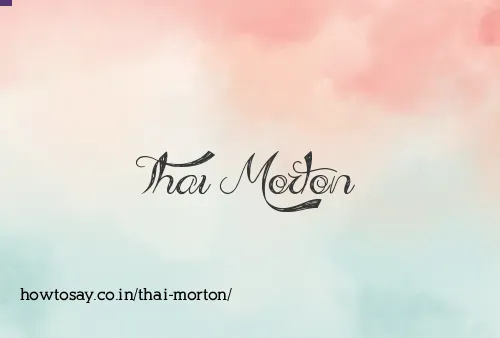 Thai Morton