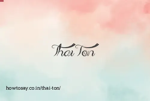 Thai Ton