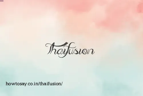 Thaifusion
