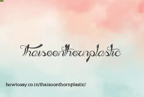 Thaisoonthornplastic