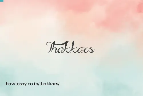 Thakkars