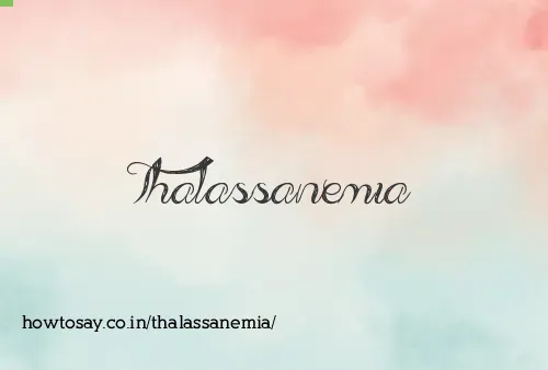 Thalassanemia