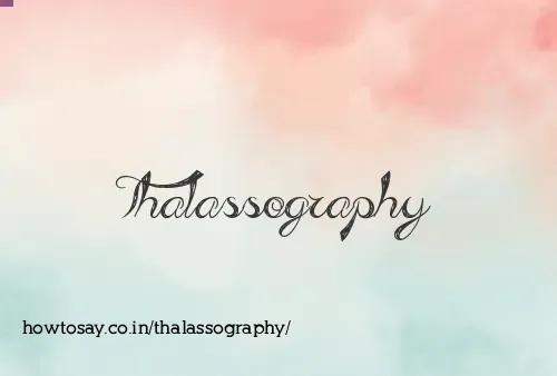 Thalassography