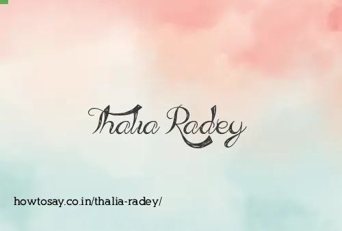 Thalia Radey