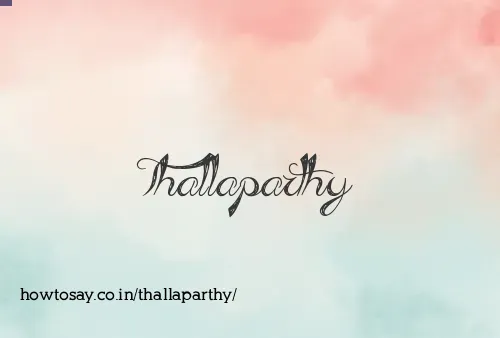 Thallaparthy