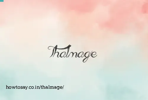 Thalmage