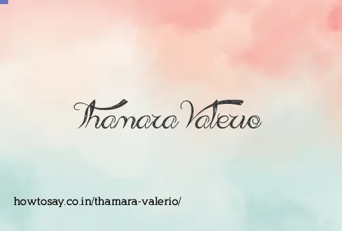 Thamara Valerio