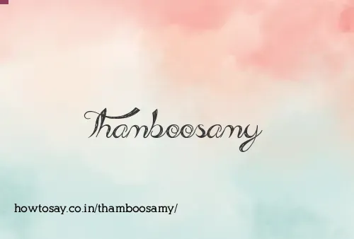 Thamboosamy