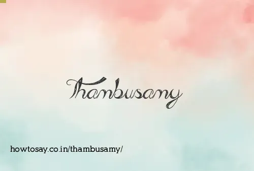 Thambusamy