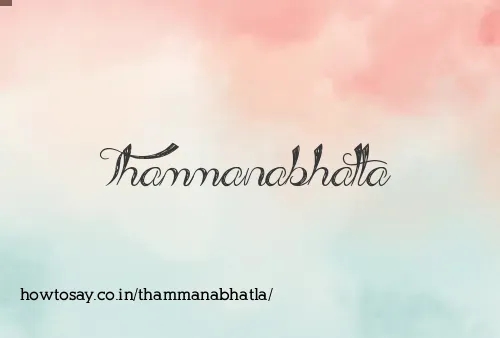 Thammanabhatla