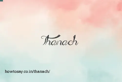 Thanach