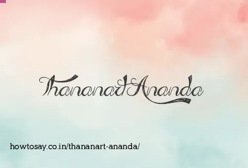 Thananart Ananda