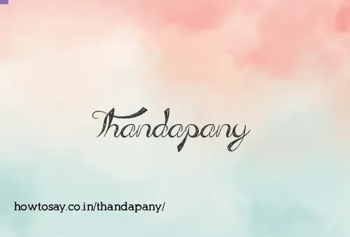 Thandapany