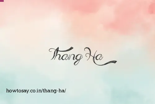 Thang Ha