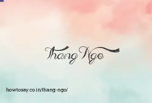 Thang Ngo