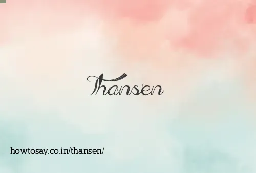 Thansen