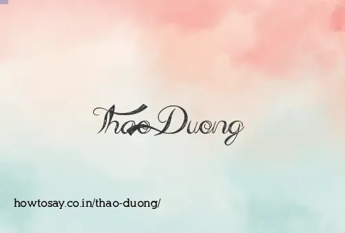 Thao Duong
